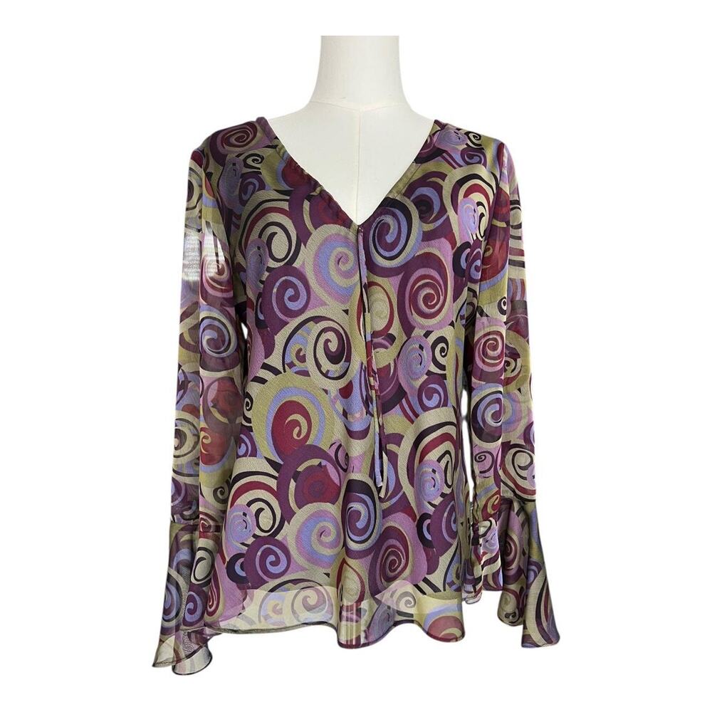 Vintage whimsy blouse flared sleeves